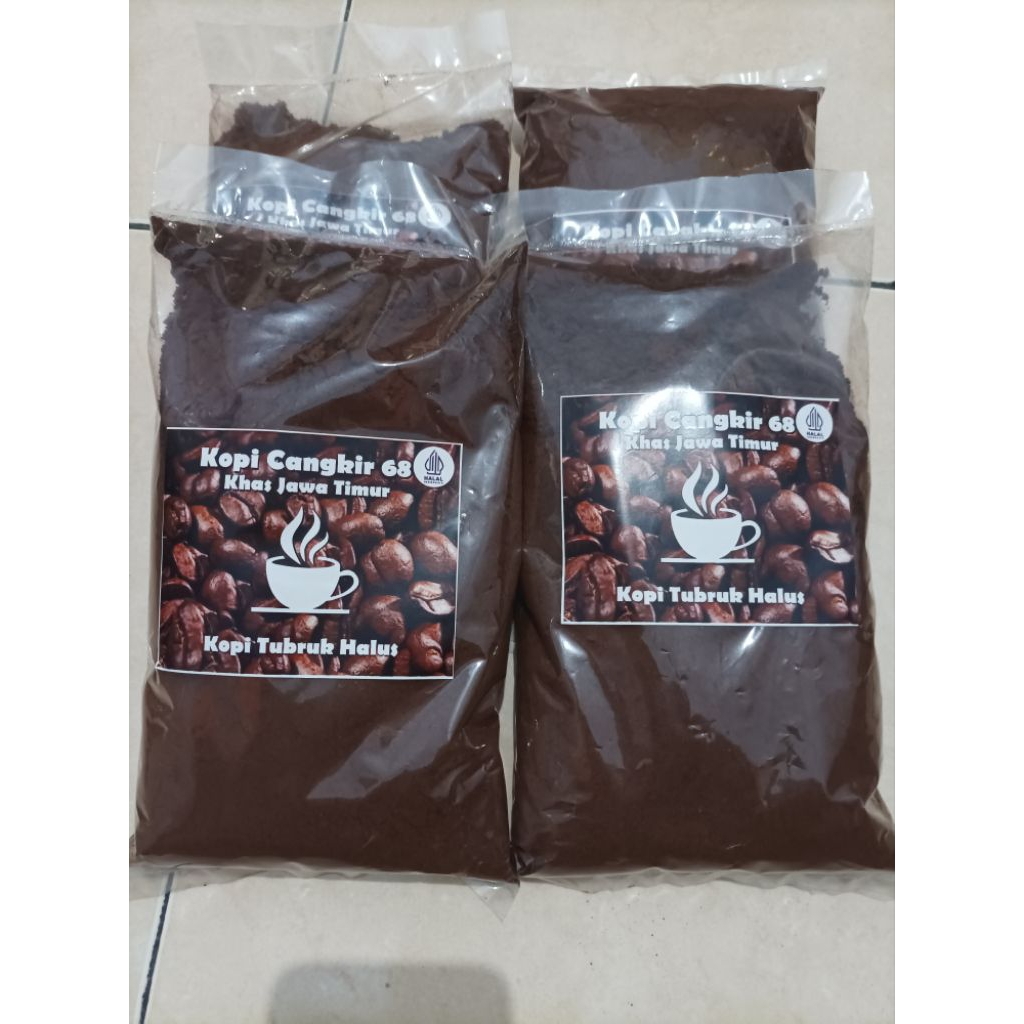 

kopi bubuk cangkir 68 tubruk halus 250gram kas Dampit Jawa tumur