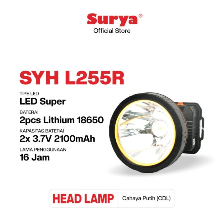 SENTER CAS KEPALA 25WATT SYH L255R SURYA