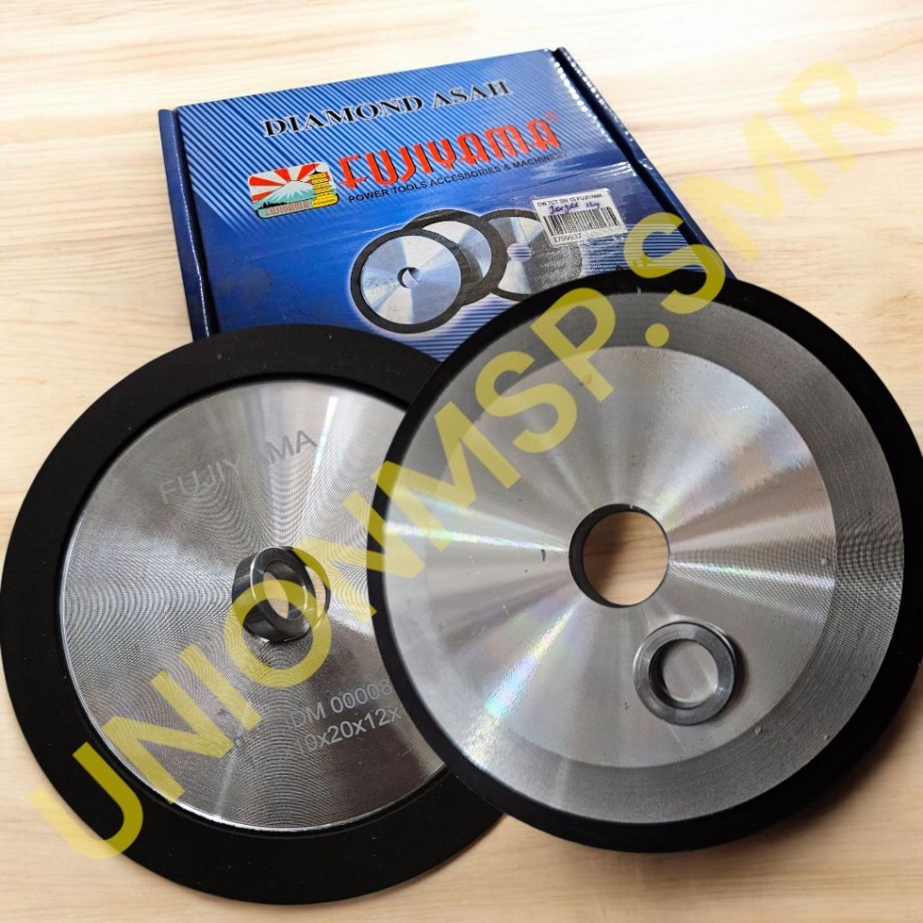 FUJIYAMA 2 Sisi - Asahan Ketam Baja Intan Diamond Wheel | Batu Asah Pisau dan Alat Potong