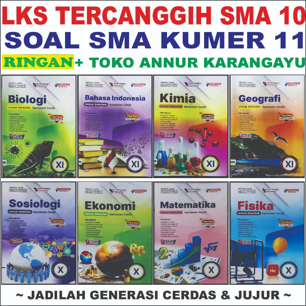 Ridac Buku Lks Sma Viva Canggih Kelas 10 11 Soal Ulangan Kurikulum Merdeka Pakarindo Ringan 80 Halam