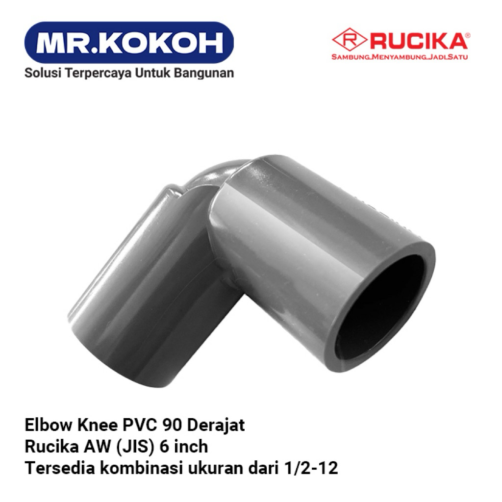 Knee AW 6 Inch RUCIKA /Elbow AW / Keni AW RUCIKA 6" PVC