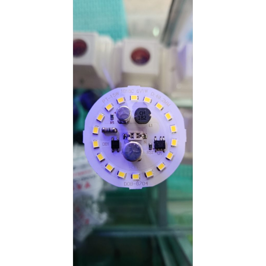 pcb Led ac putih terang, economis 15w