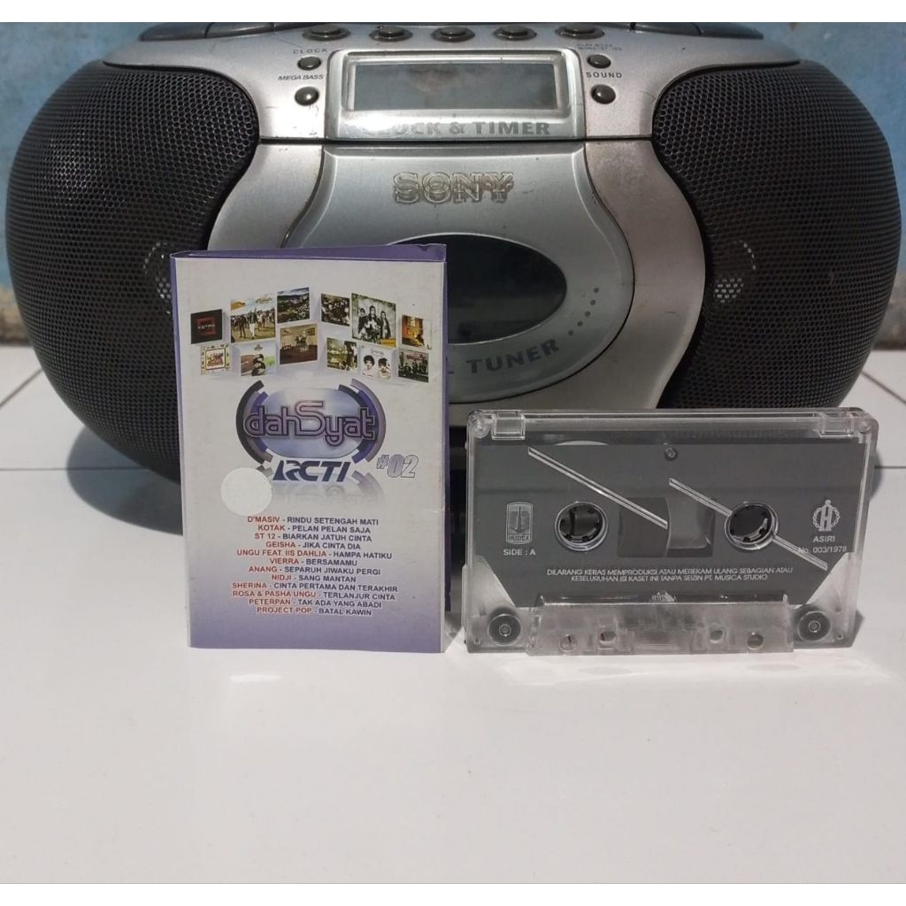Kaset Pita Dahsyat - RCTI - Dmasiv - Kotak - ST 12 - Geisha - Vierra - Sherina - Ungu - Anang