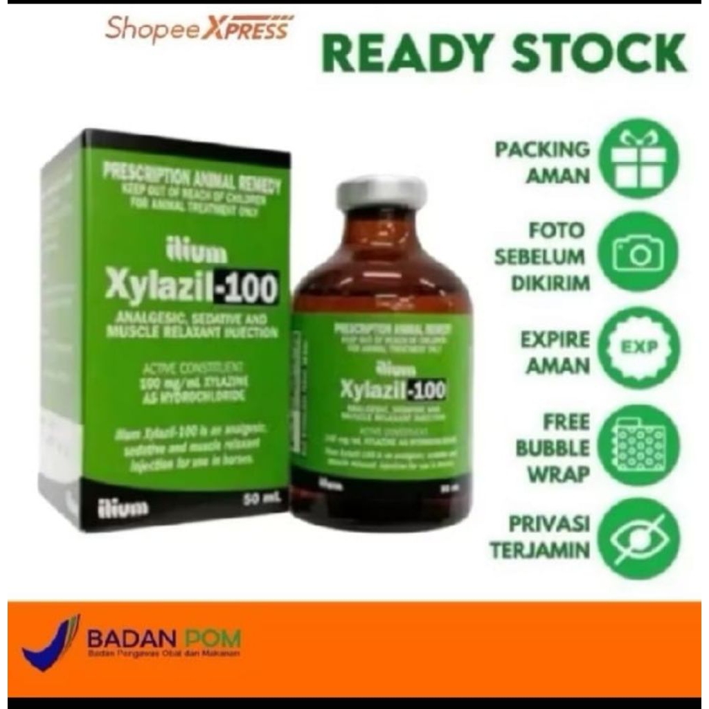 XYLAZIL-100 ASLI OBAT HEWAN TERNAK ORIGINAL