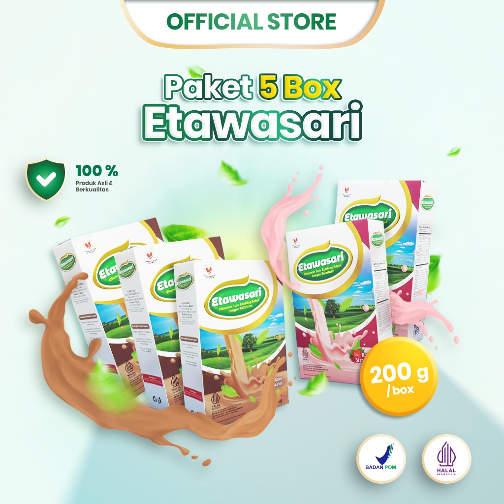 

Etawasari - 5 Box Susu Etawa Tulang Kuat & Fleksibel, Perlindungan Mikroba untuk Kesehatan Optimal