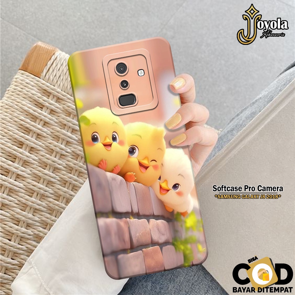 JOYOLA Case Samsung Galaxy J8 2018 Terbaru - Fashion Case Kartun - Softcase Samsung Galaxy J8 2018 -