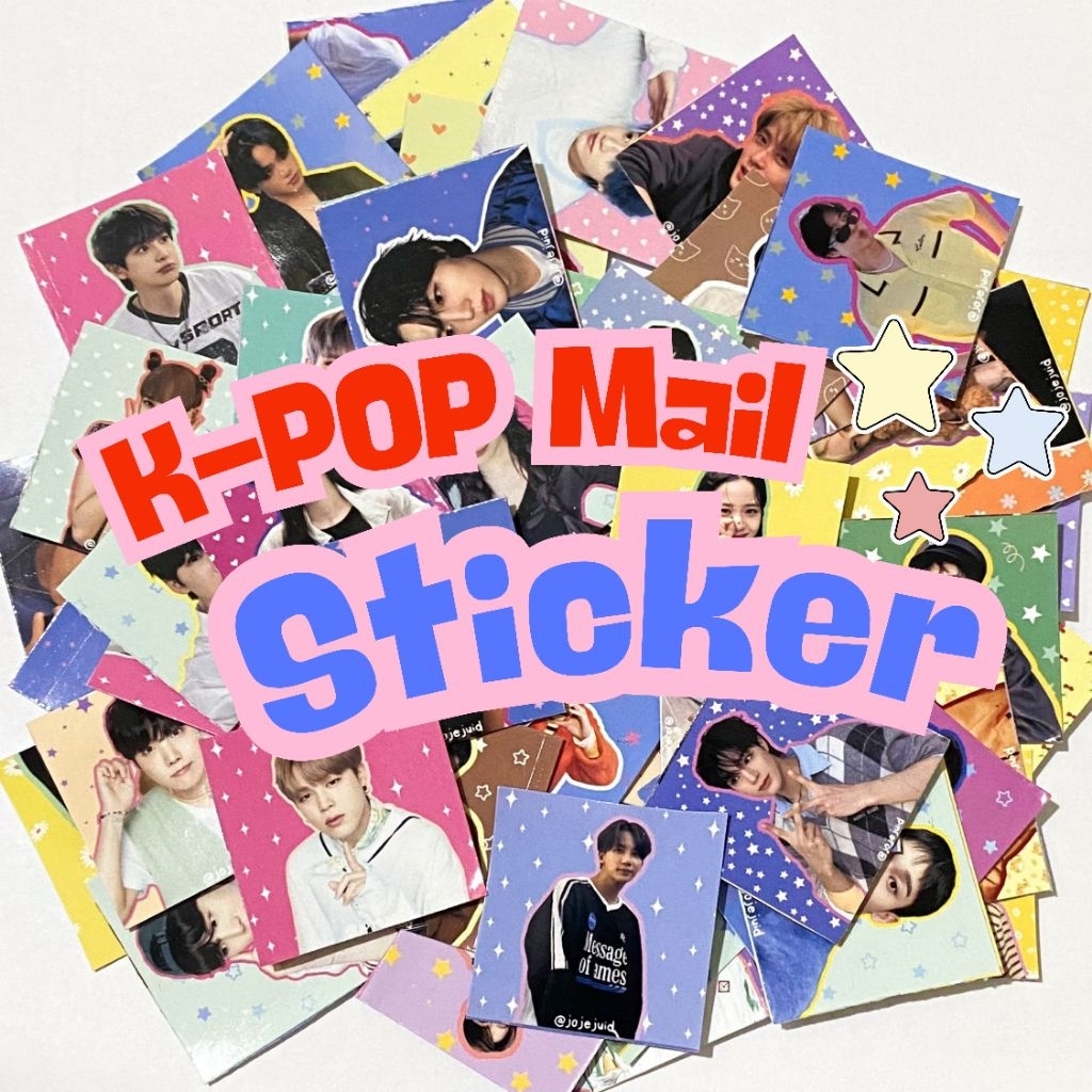 

Sticker Kpop Mail Deco Freebies Murah Isi 100 pcs