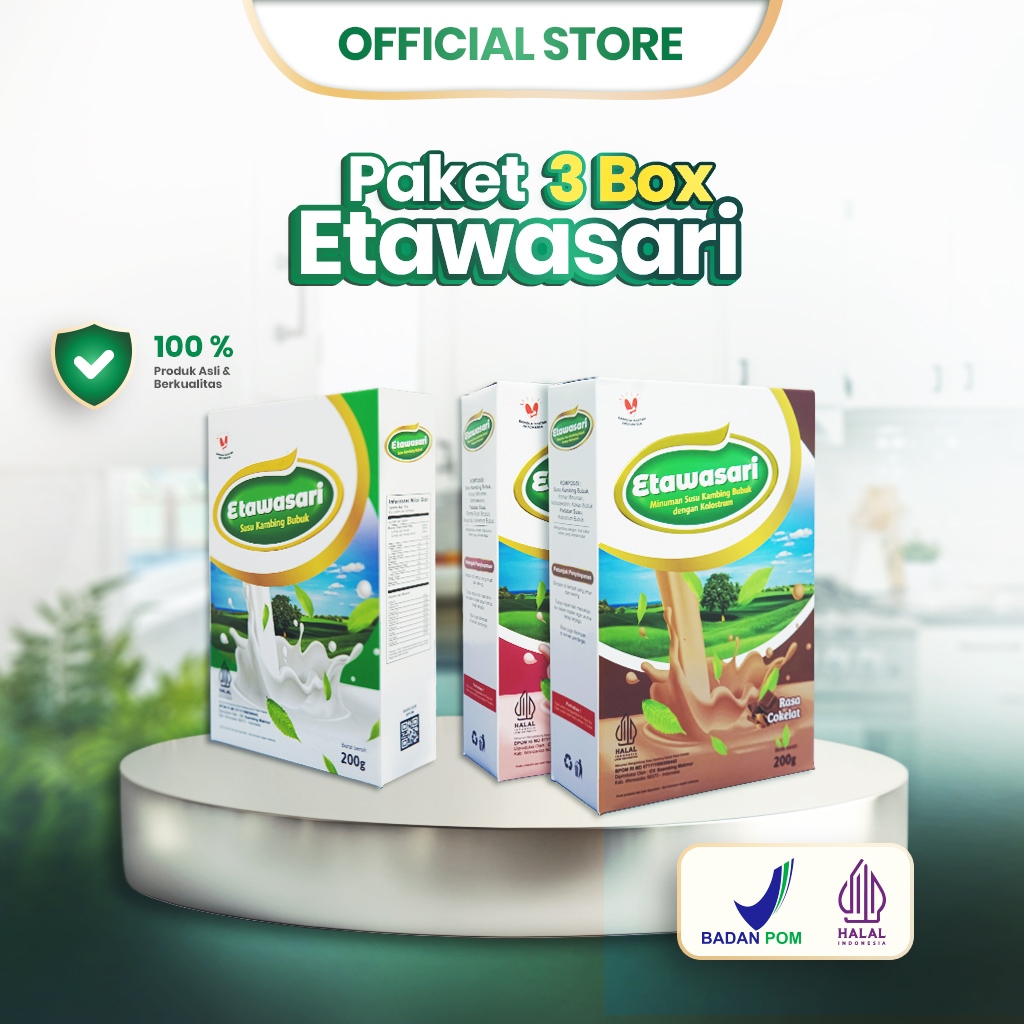 

Etawasari - 3 Box Susu Etawa Kolostrum Tinggi, Dukung Energi & Vitalitas Sehari-hari