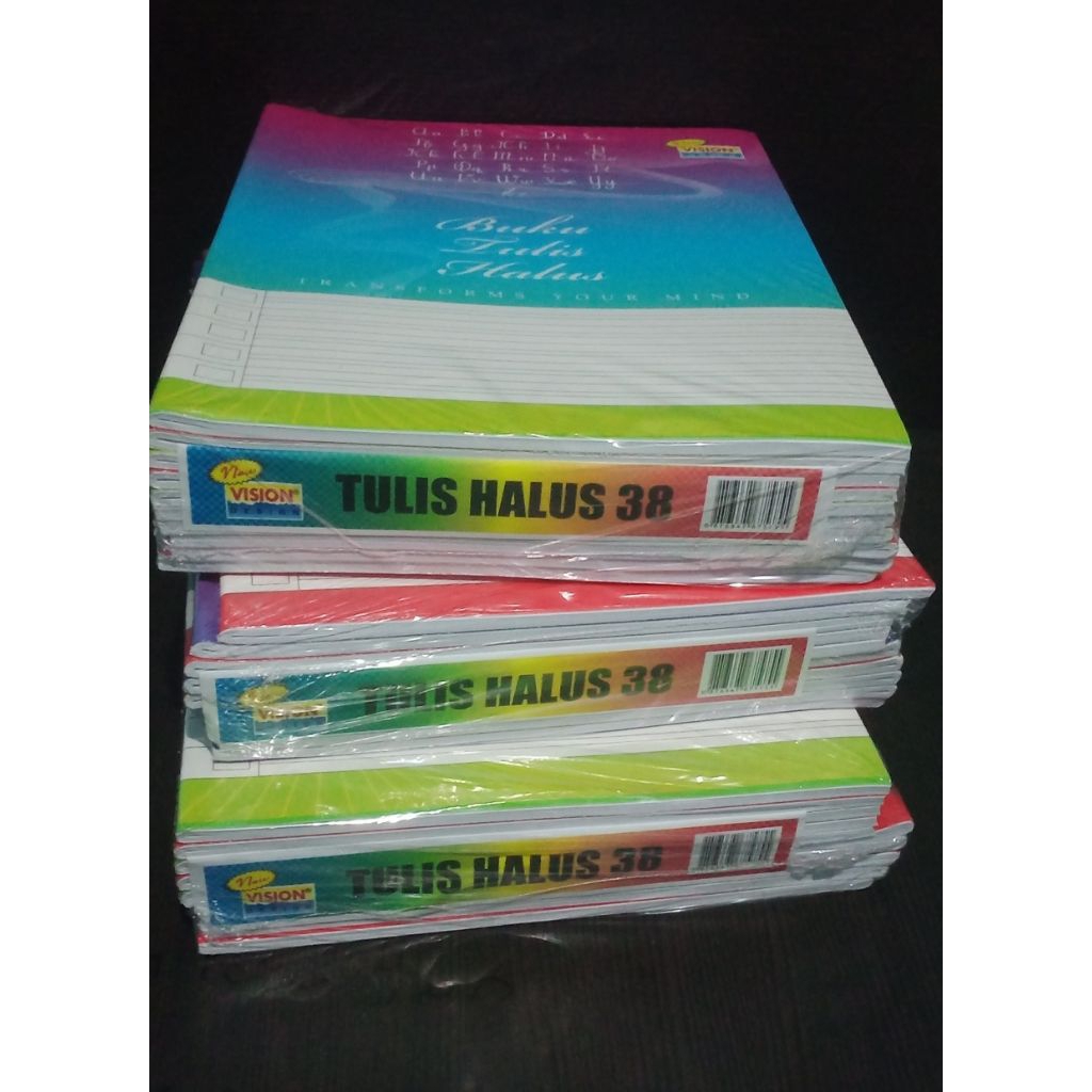 

Murah Buku Tulis Halus Vision 38 Lembar 1 Pack isi 10 Buku