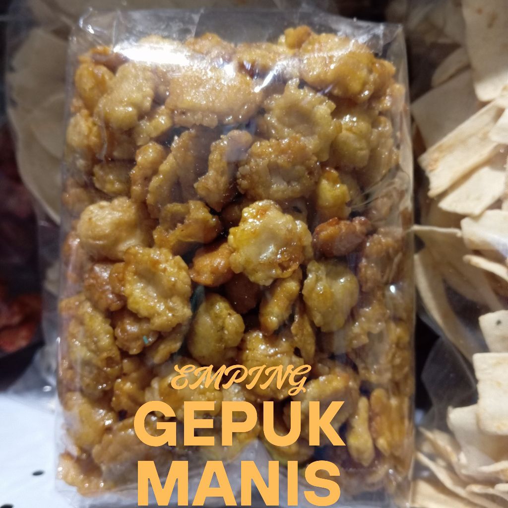 

EMPING gepuk manis langsung bisa di makan kemasan 500grm