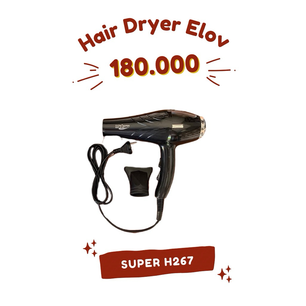 Hair Dryer Elov 600W