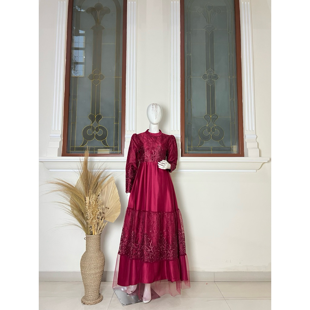 Felicia Dress Gamis Wanita Terbaru - Model Muslim Dewasa