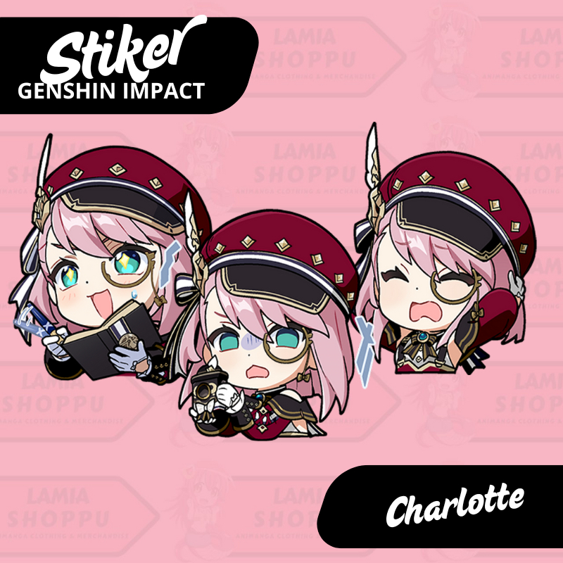 

Sticker Genshin Impact Charlotte | Stiker Charlotte Genshin | Sticker Charlotte GI