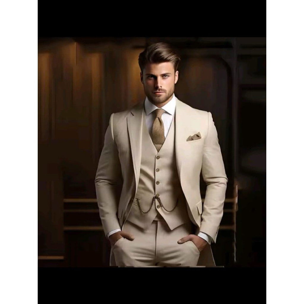 Jas Pria Slim Fit Kantor – Blazer Formal Casual Modern Jas Pengantin Pria Slim Fit – Blazer Formal P