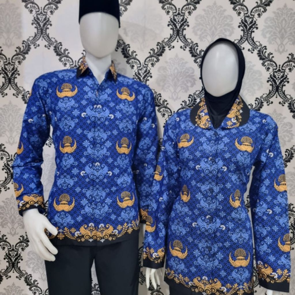 BAJU SERAGAM KORPRI PRIA WANITA BAHAN KATUN HALUS PREMIUM| BAJU KORPRI |BAJU PNS |BAJU KORPRI TERMUR