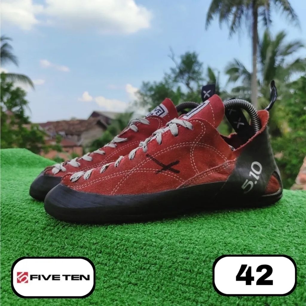 sepatu climbing panjat tebing Five Ten Coyote Red USA 42
