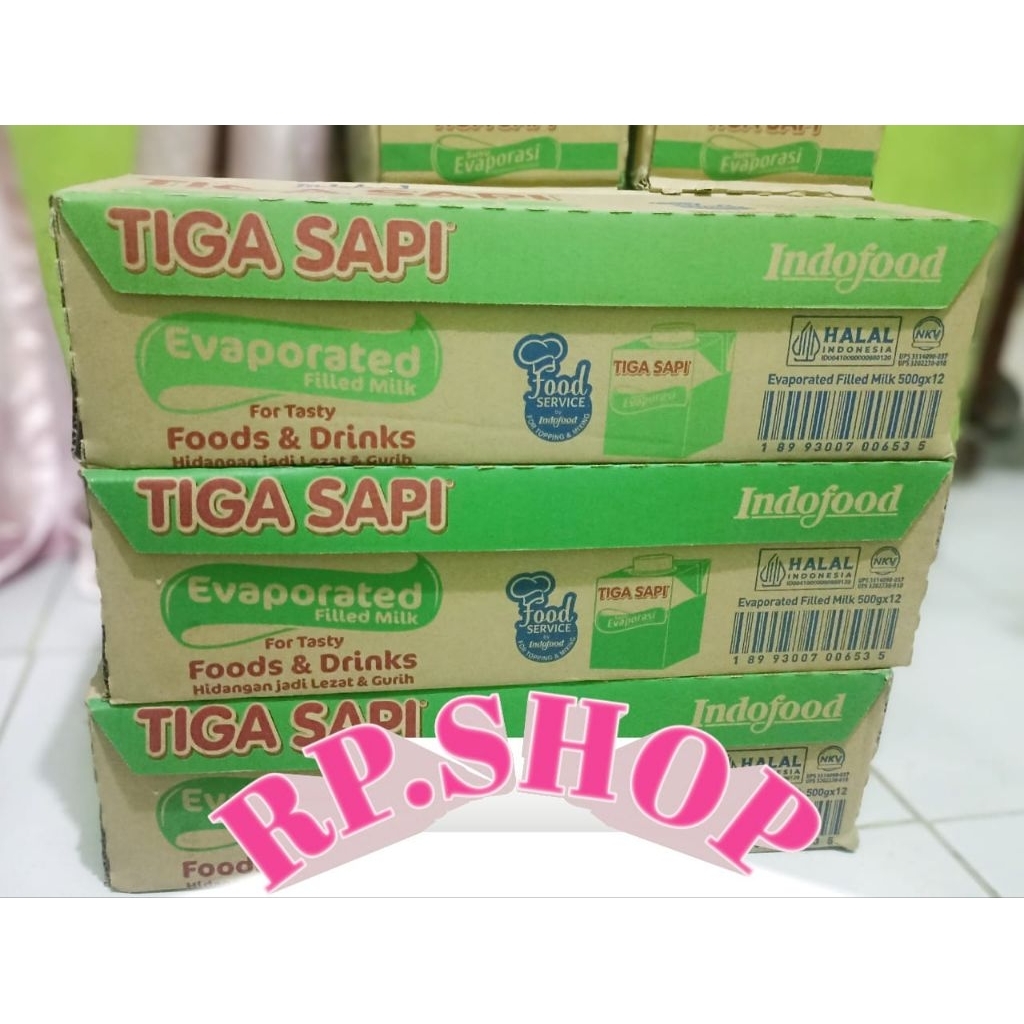 

Evaporasi Tiga Sapi Kartonan (500gram x 12) Exp 2026