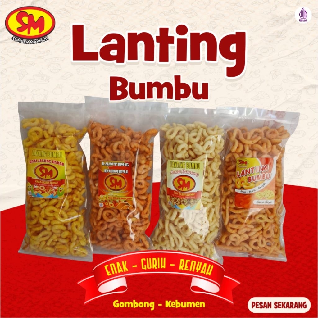 

Snack ringan Lanting bumbu rasa jagung bakar 150 gr asli kebumen