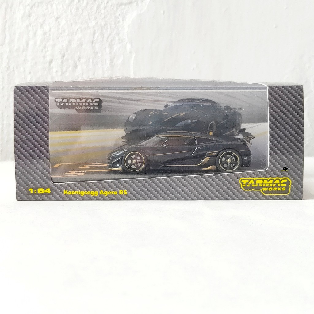 TARMAC WORKS - GLOBAL64 CARBON EDITION MINICAR FEST HK 2019 - KOENIGSEGG AGERA RS NARAYA BLUE CARBON