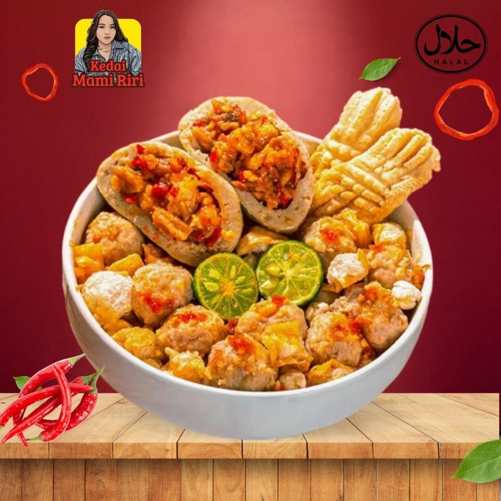 

baso aci tetelan super pedas kedai mami riri karawang