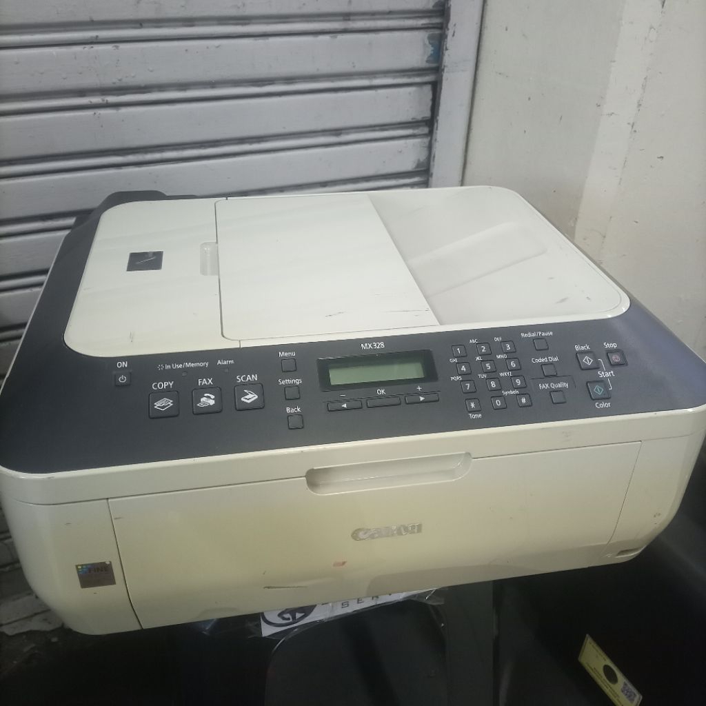Printer Canon mx 328 second tanpa cartridge
