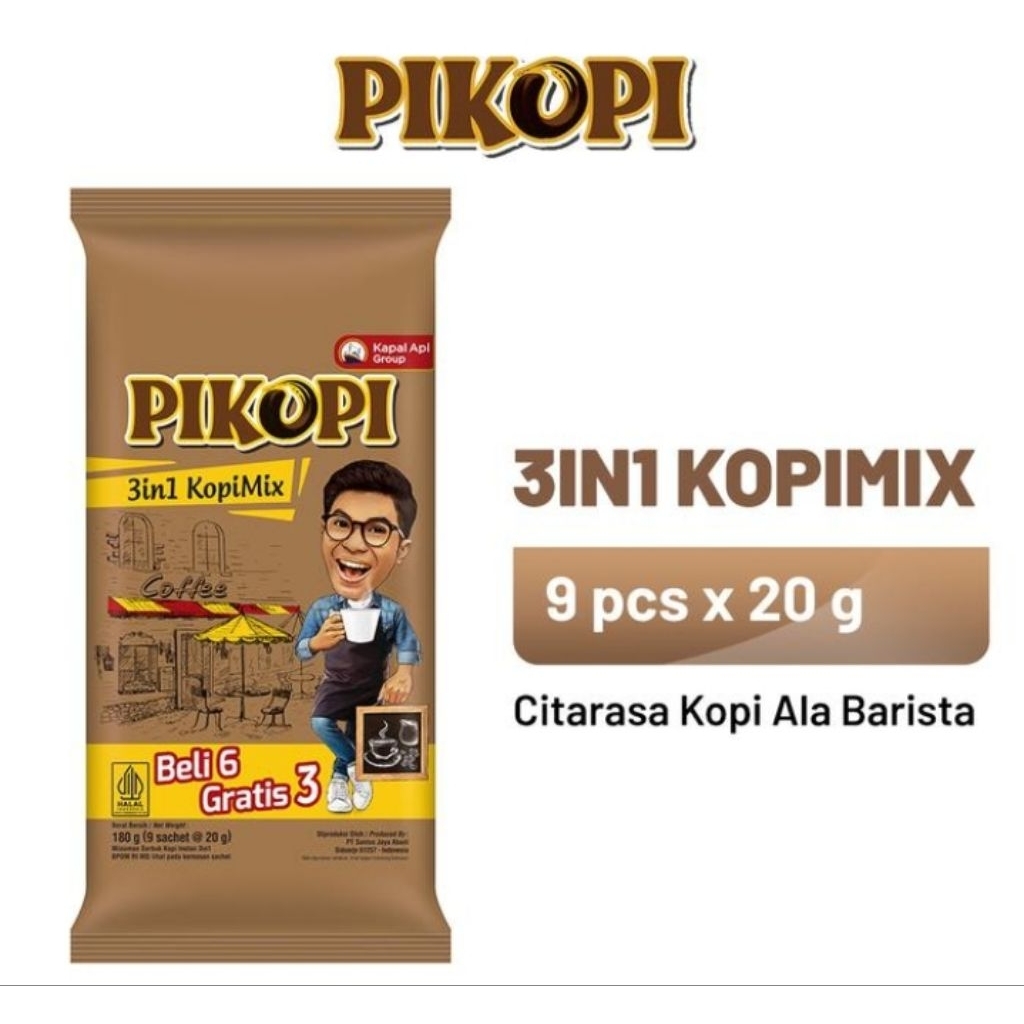 

Pikopi Kopi Mix 1 Pack ( 9 x 20 gr)