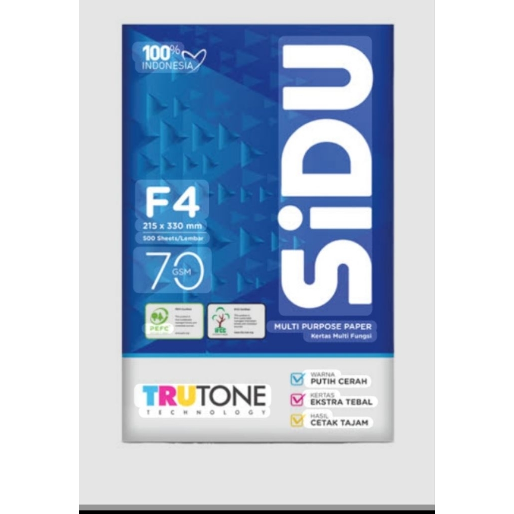 

Kertas HVS Sinar Dunia F4 isi 100pcs