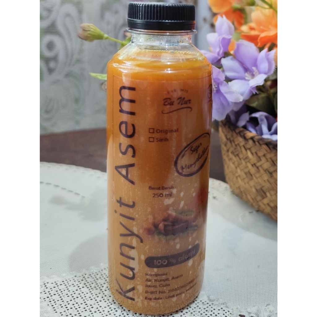 

Kunyit Asem Original Bu Nur 250 ml, Minuman tradisional Jamu kekinian
