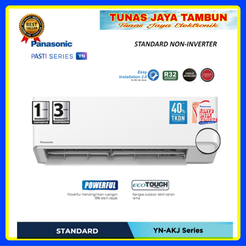 AC PANASONIC YN07AKJ / AC PANASONIC 3/4 PK YN07AKJ / AC PANASONIC INDONESIA YN07AKJ STANDARD 0.75 PK