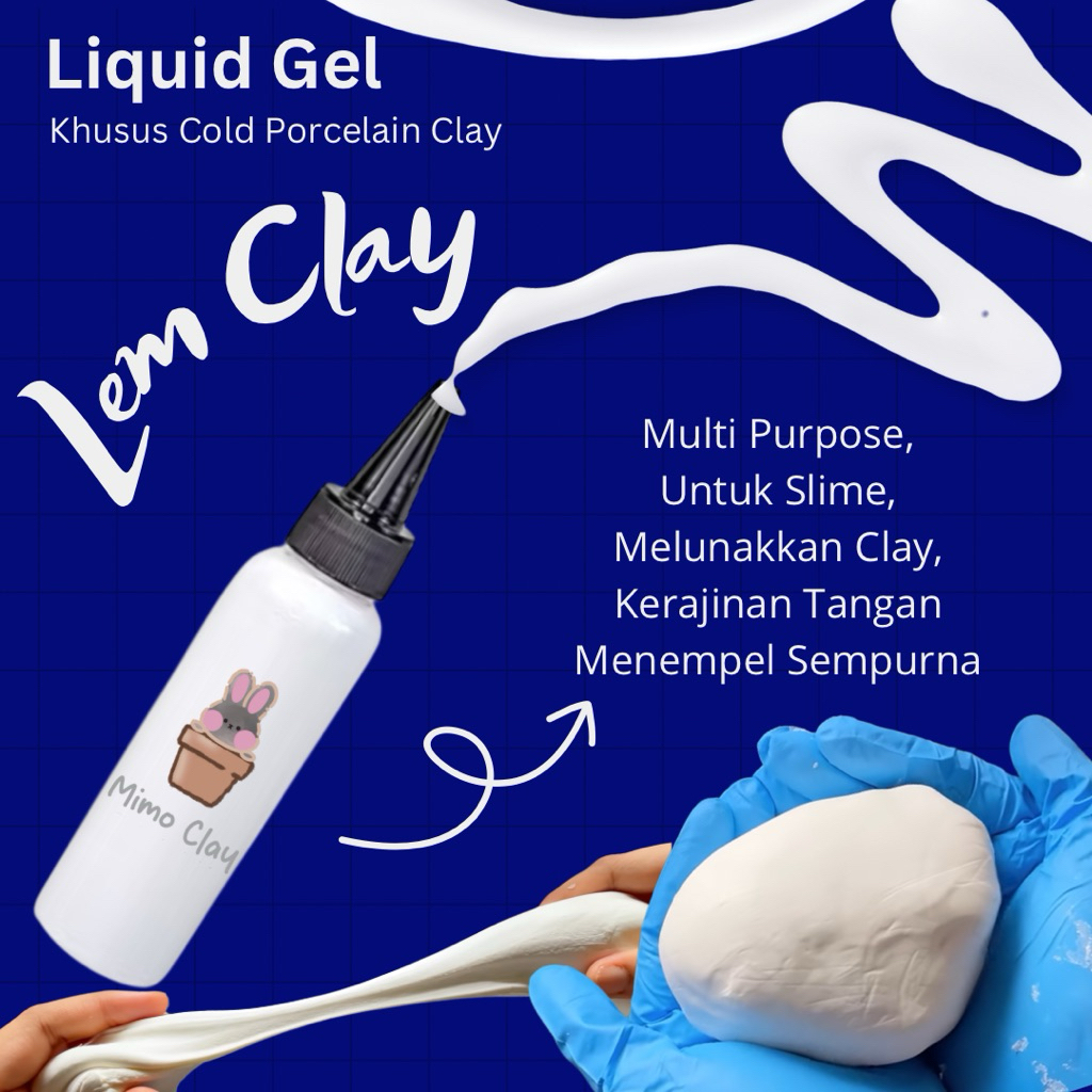 

Lem Putih Clay Cold Porcelain White Glue 100ml