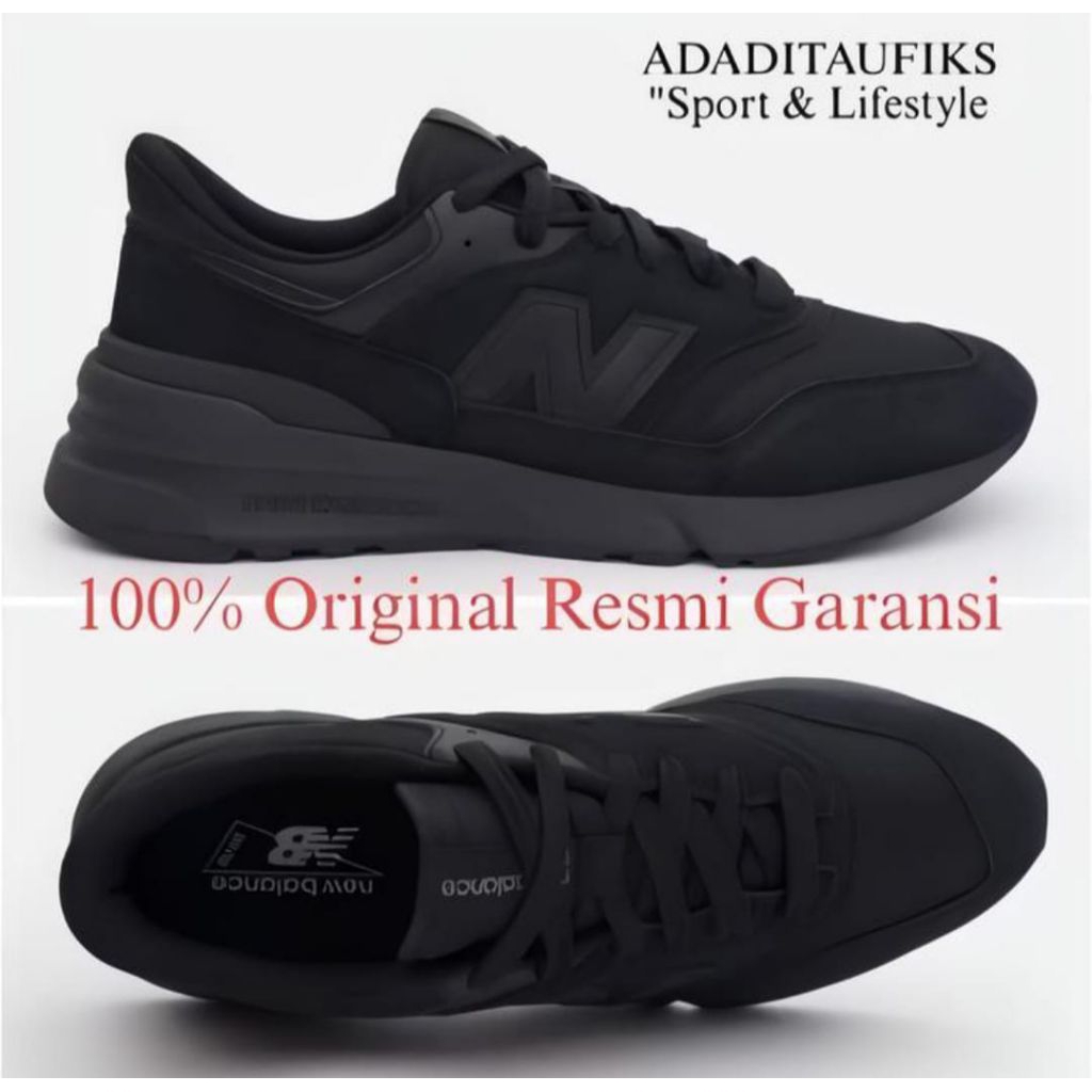 Sepatu Sneakers 997R Triple Black - U997RFB