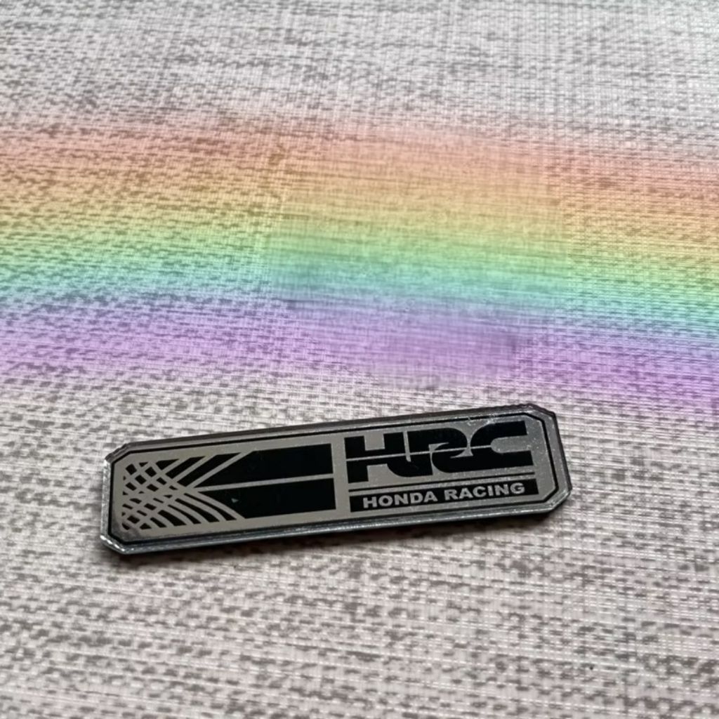 EMBLEM FILTER HONDA HRC AKRILIK