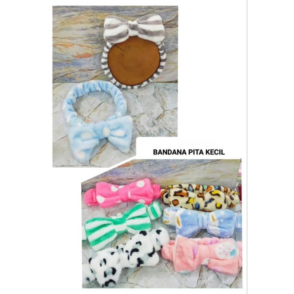 Grosir Lusinan Isi 12 Pcs Bandana Rambut Kecil Bandana Pita Bandana Brudu Bandana Bulu Bandana Korea