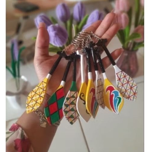 PACU JALUR..gantungan kunci miniatur pendayung pacu jalur. Oleh oleh khas Kuansing..