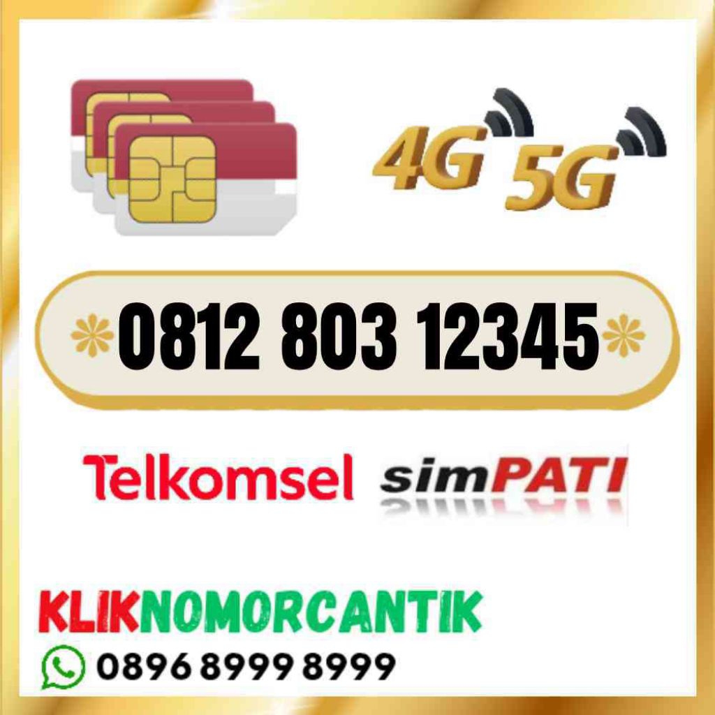 nomor cantik Telkomsel simpati O812 803 12345