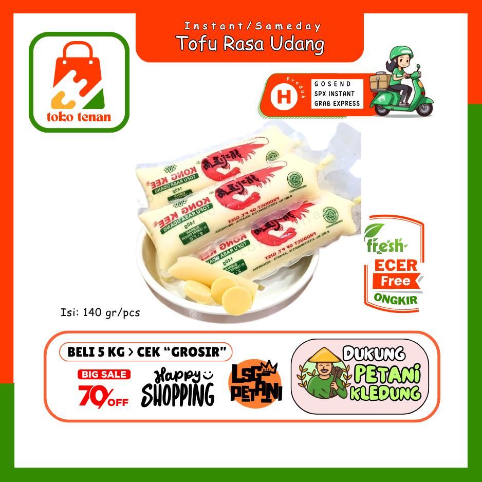 

Tokotenan // Tofu Rasa Udang -- Sayur Gunung Ecer (H)