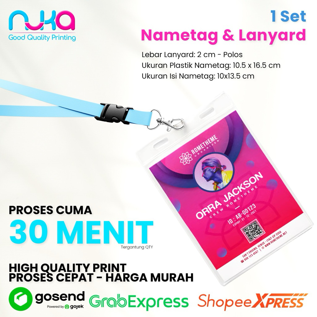 

Nametag Lanyard Kartu Panitia