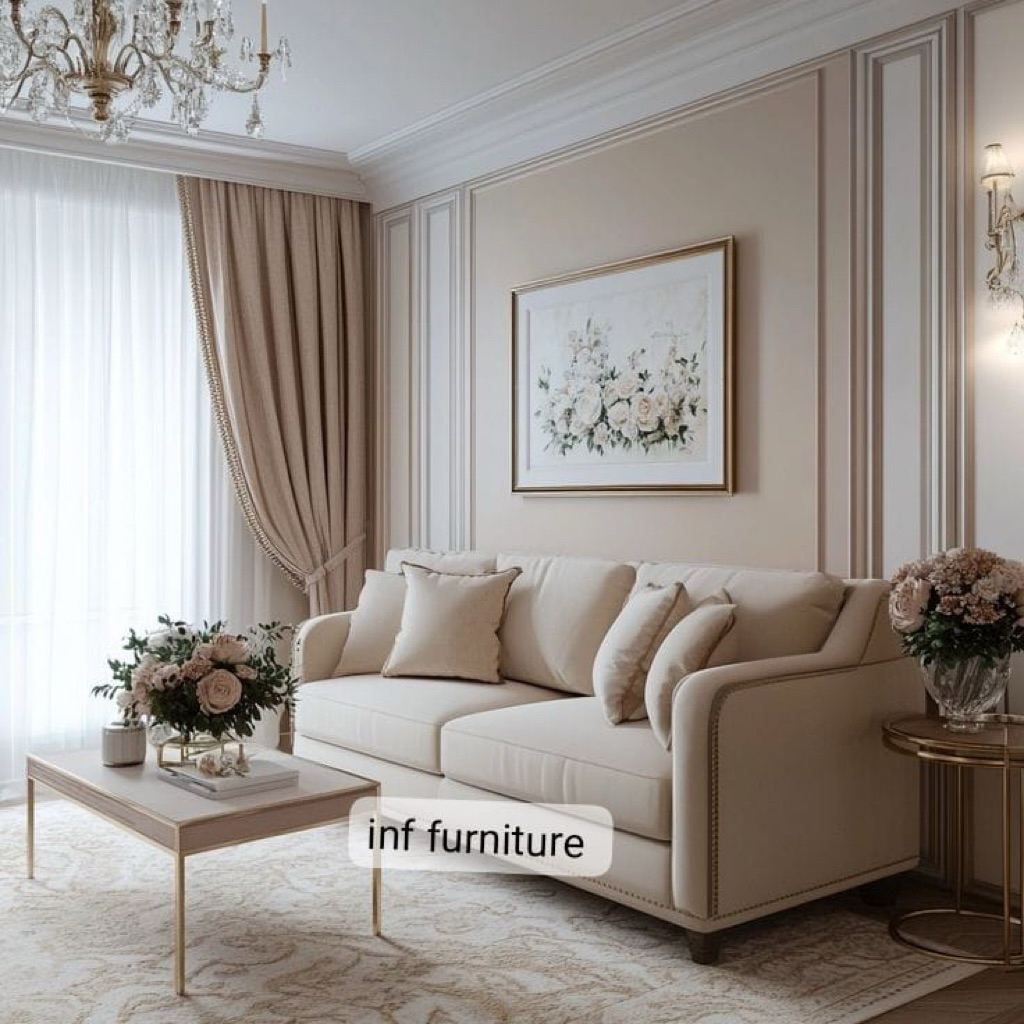 sofa tamu sofa mewah empuk mewah bahan bludru premium