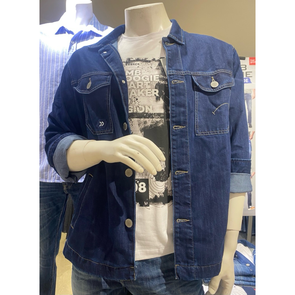BOMBBOOGIE JAKET JEANS PRIA BAHAN DENIM 100% ORIGINAL BY MATAHARI ( S - XL )