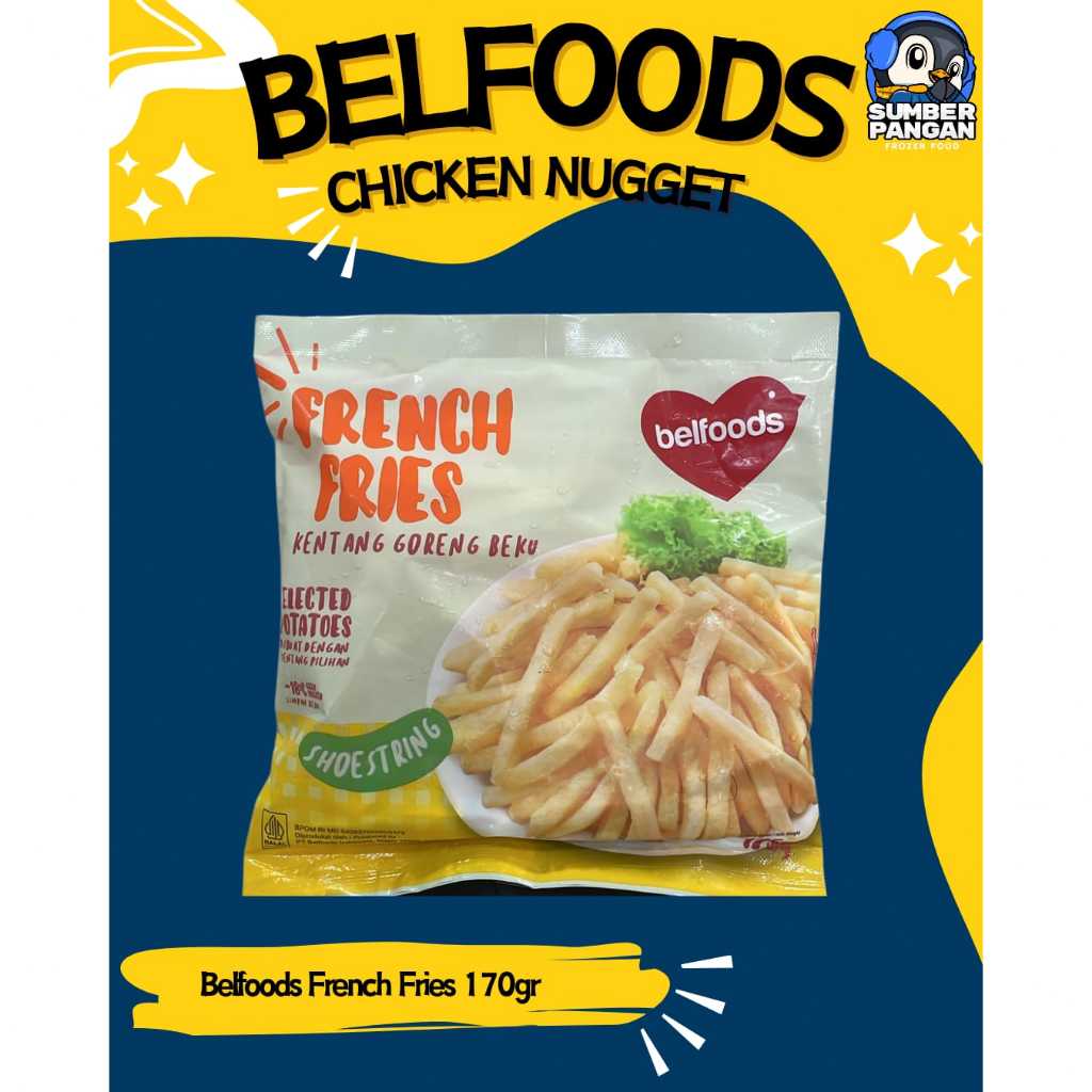

Belfoods French Fries 175gr(kentang)