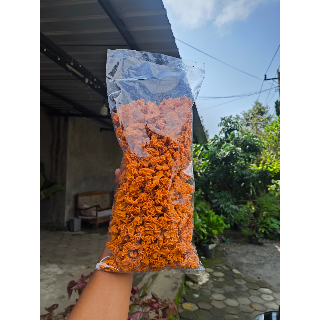 

TAIKOKREZZ CEMILAN VIRAL 500 GRAM RASA AYAM GEPREK Food Snack Pedas Keripik Crispy