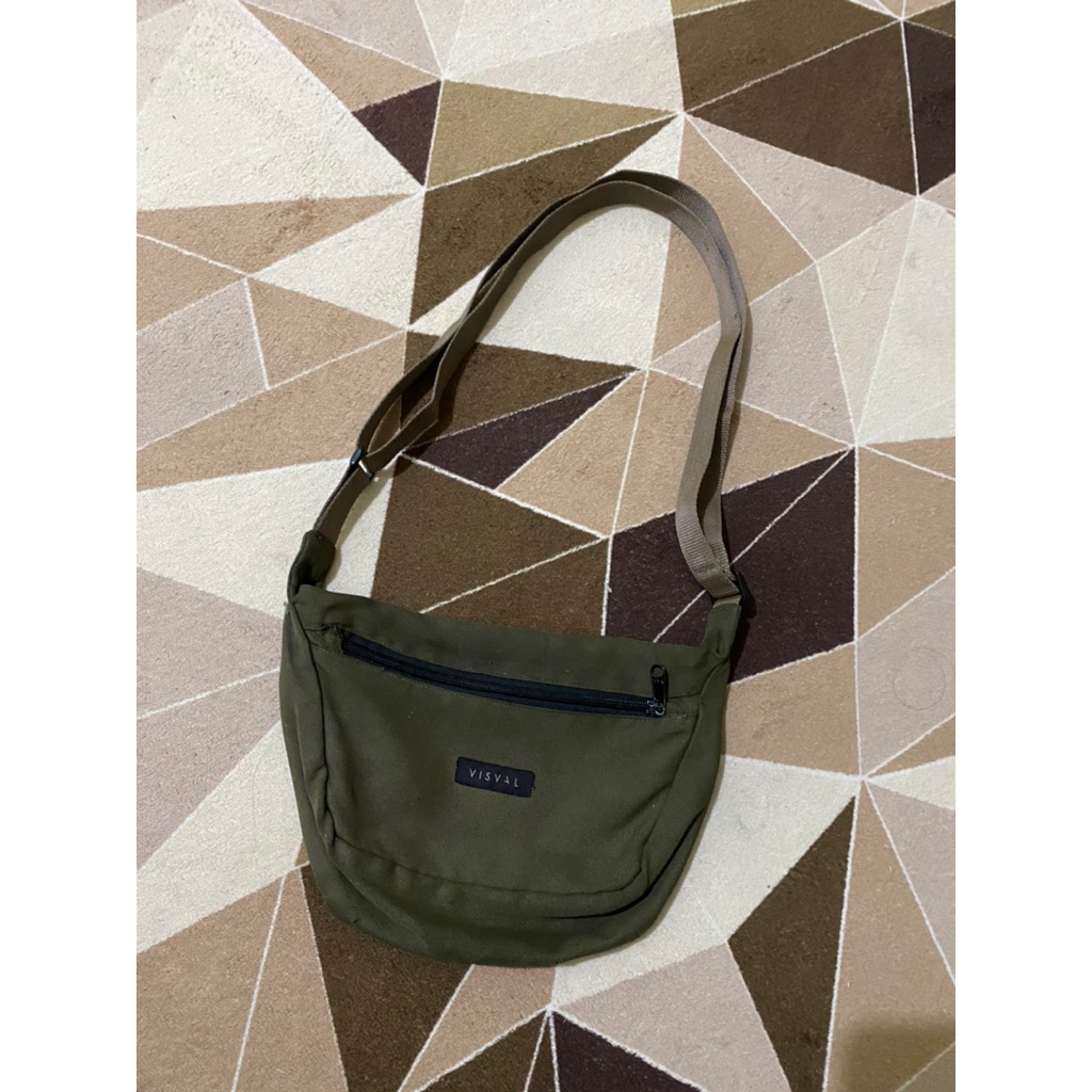 Tas selempang / Sling bag pria second - Visval Army