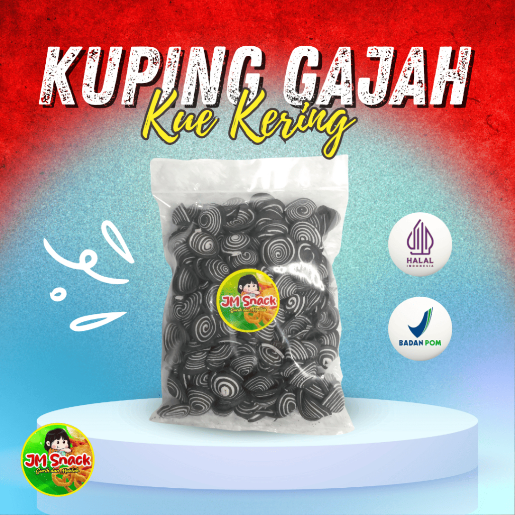 

Kuping Gajah 300gr Snack Jadul Kuping Gajah Cemilan Manis Renyah by JM Snack
