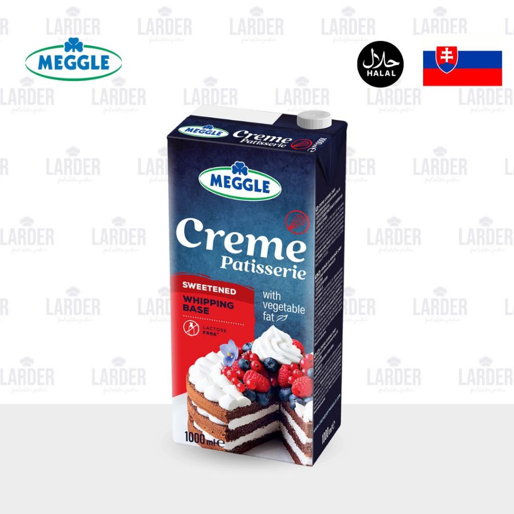 

MEGGLE Creme Pattiserie 1L | Krim Whipping dengan Lemak Nabati