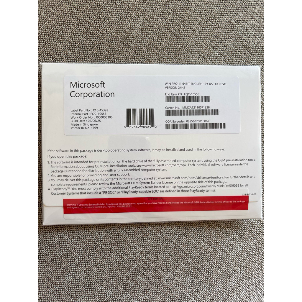 

Box Win 11 Pro Original 64 Bit (Aktif Lifetime)