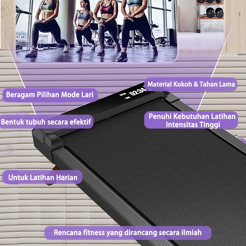 JF Treadmill dengan Kemiringan/Treadmill Kapasitas Besar/Treadmill Portable /Walking Pad