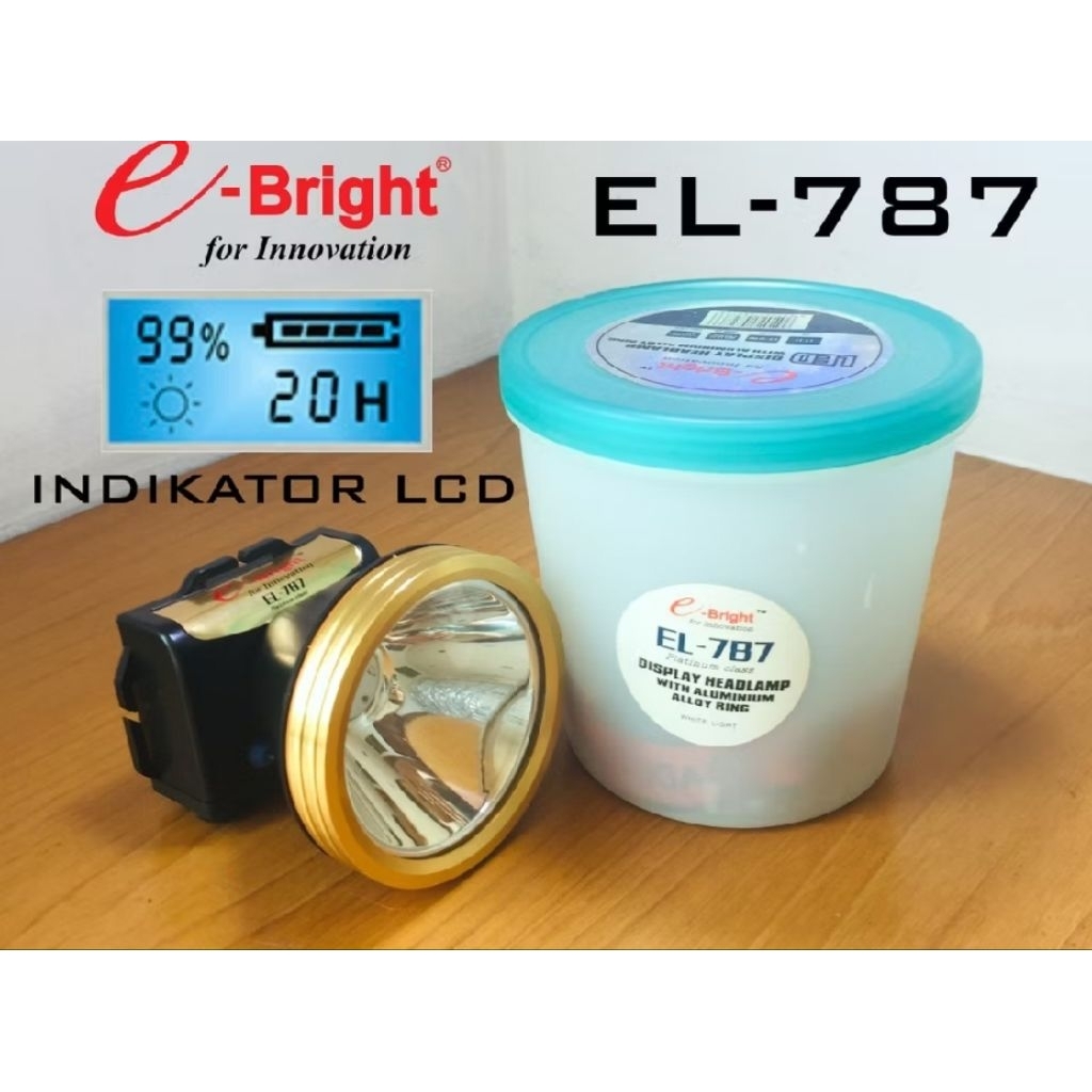 senter kepala super terang E-BRIGHT