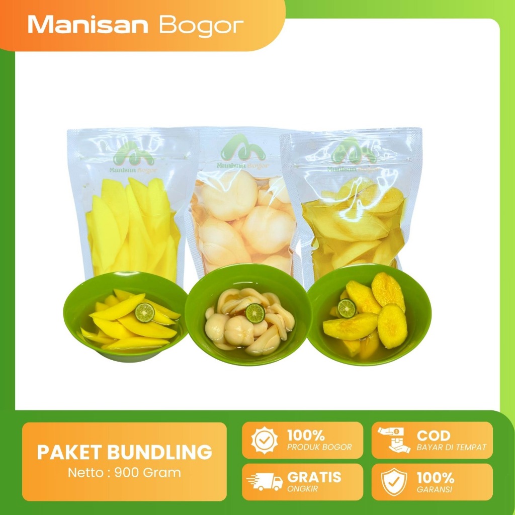 

PAKET BUNDLING, MANISAN MANGGA + MANISAN SALAK BALI+ KEDONGDONG BELAH