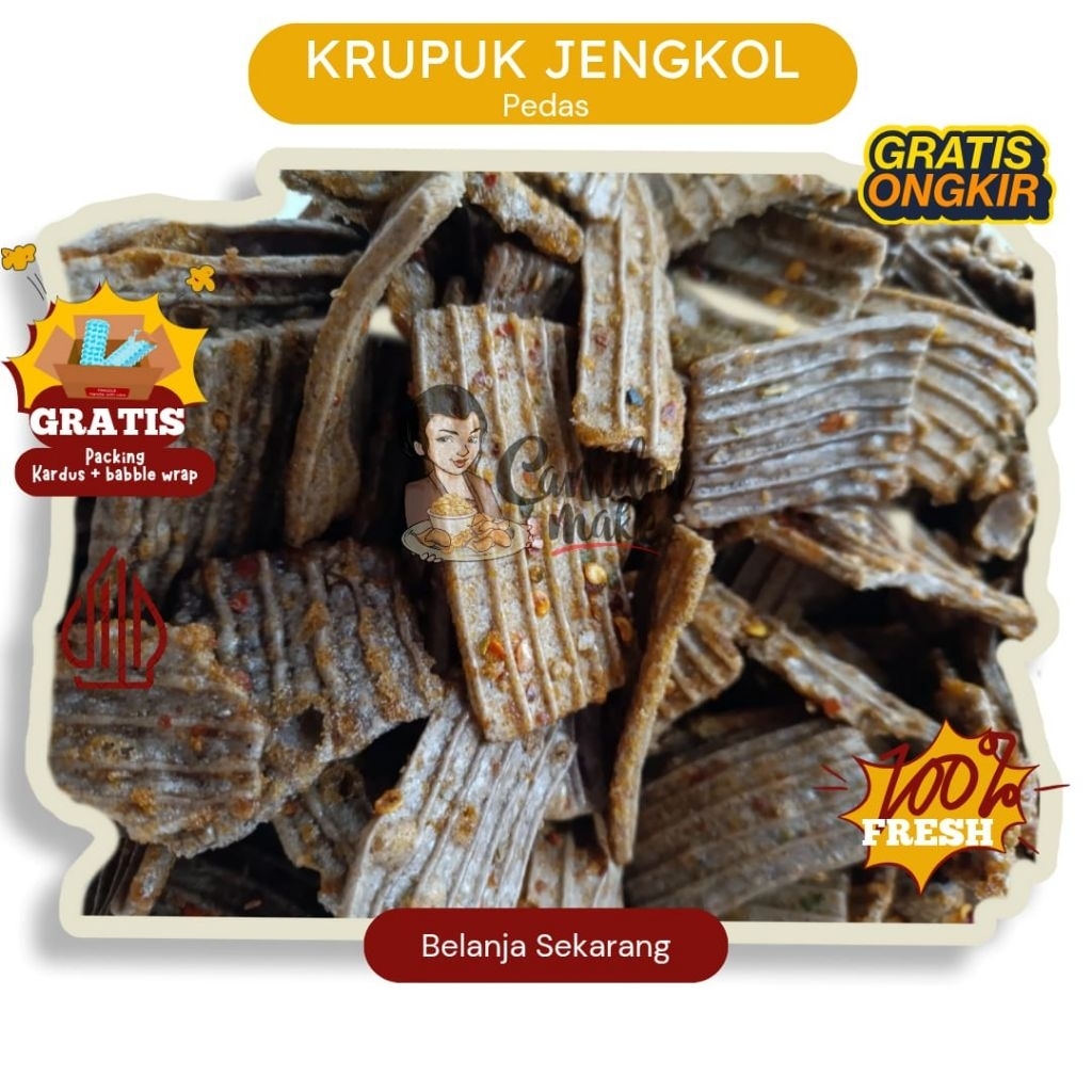 

KERUPUK JENGKOL PEDAS | CAMILAN MAK'E | CEMILAN | JAJANAN KRUPUK | SNACK KILOAN