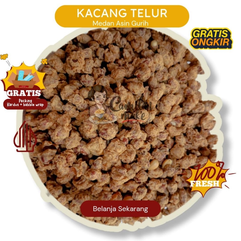

KACANG TELUR MEDAN | CAMILAN MAK'E | JAJANAN | SNACK KILOAN